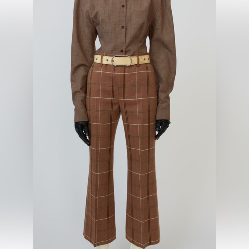 Acne plaid pants size 36